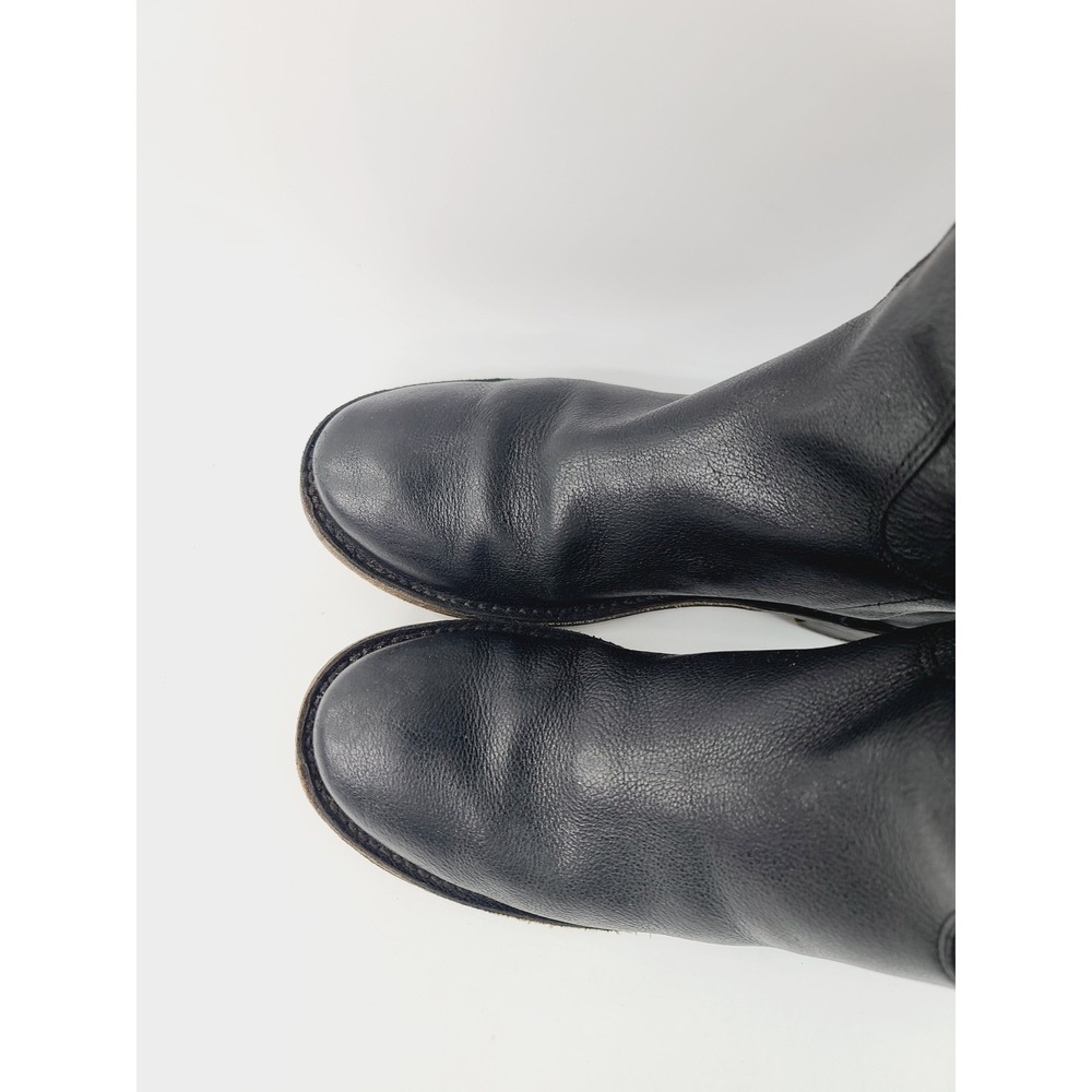Frye Genuine Leather Leather Sole Riding Boots / Tall Boots, Womens Size 6 Black - Picture 3 of 8